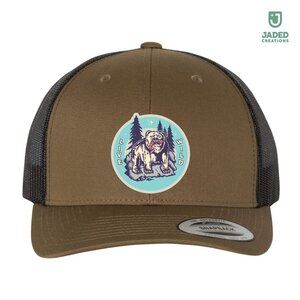 NEW Live Wild Polar Bear Outdoors 6 Panel Snap Back Trucker Hat